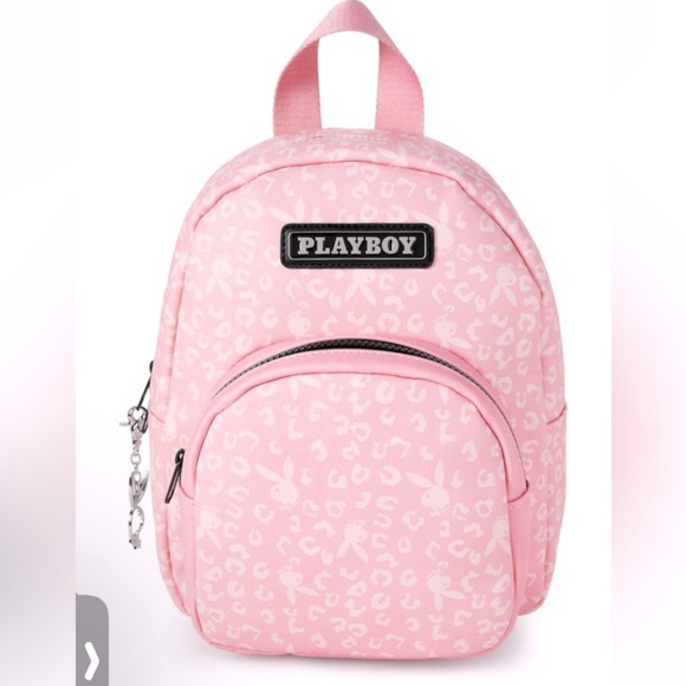 Playboy Pink Cheetah Print Mini Bookbag
